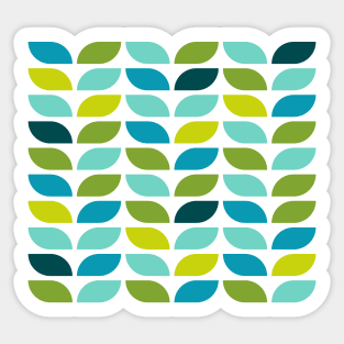 Geometric Pattern: Leaf: Spring Sticker